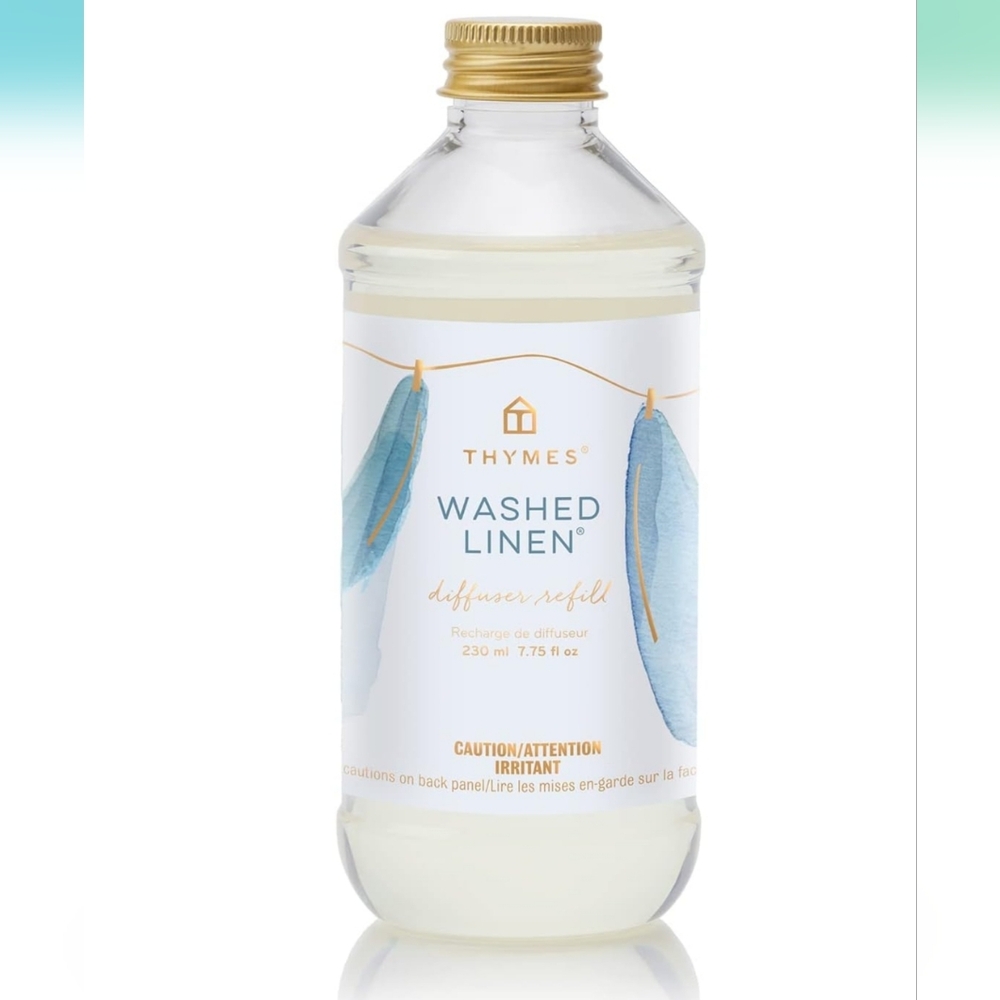 Thymes Washed Linen Reed Diffuser Oil  - 7.75 Fl Oz